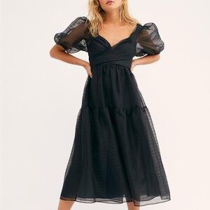 Free People Black Hailey Party Dress Size 8